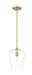 Z-Lite Canada - One Light Pendant - Joliet - Burnished Brass- Union Lighting Luminaires Decor