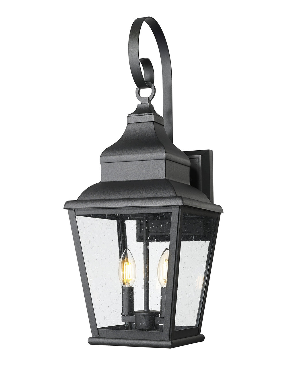 Z-Lite Canada - Two Light Outdoor Wall Mount - Raphael - Sand Black- Union Lighting Luminaires Decor