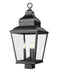 Z-Lite Canada - Three Light Outdoor Post Mount - Raphael - Sand Black- Union Lighting Luminaires Decor