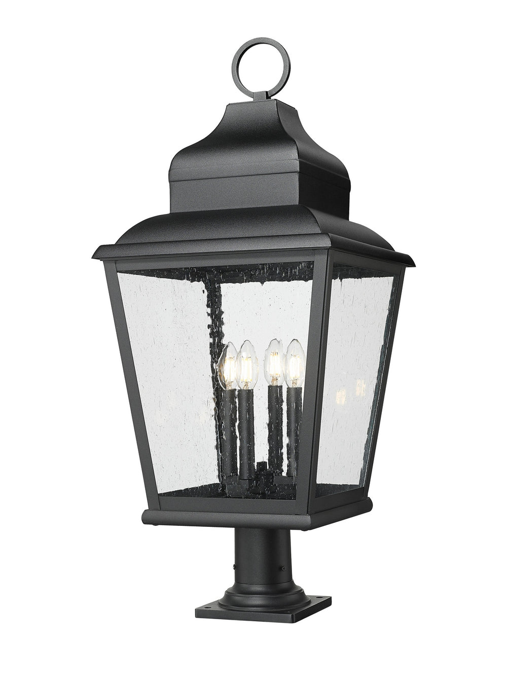 Z-Lite Canada - Four Light Outdoor Pier Mount - Raphael - Sand Black- Union Lighting Luminaires Decor