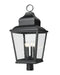 Z-Lite Canada - Four Light Outdoor Post Mount - Raphael - Sand Black- Union Lighting Luminaires Decor