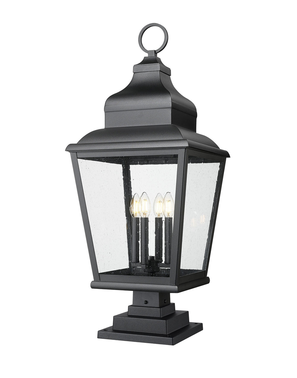 Z-Lite Canada - Four Light Outdoor Pier Mount - Raphael - Sand Black- Union Lighting Luminaires Decor
