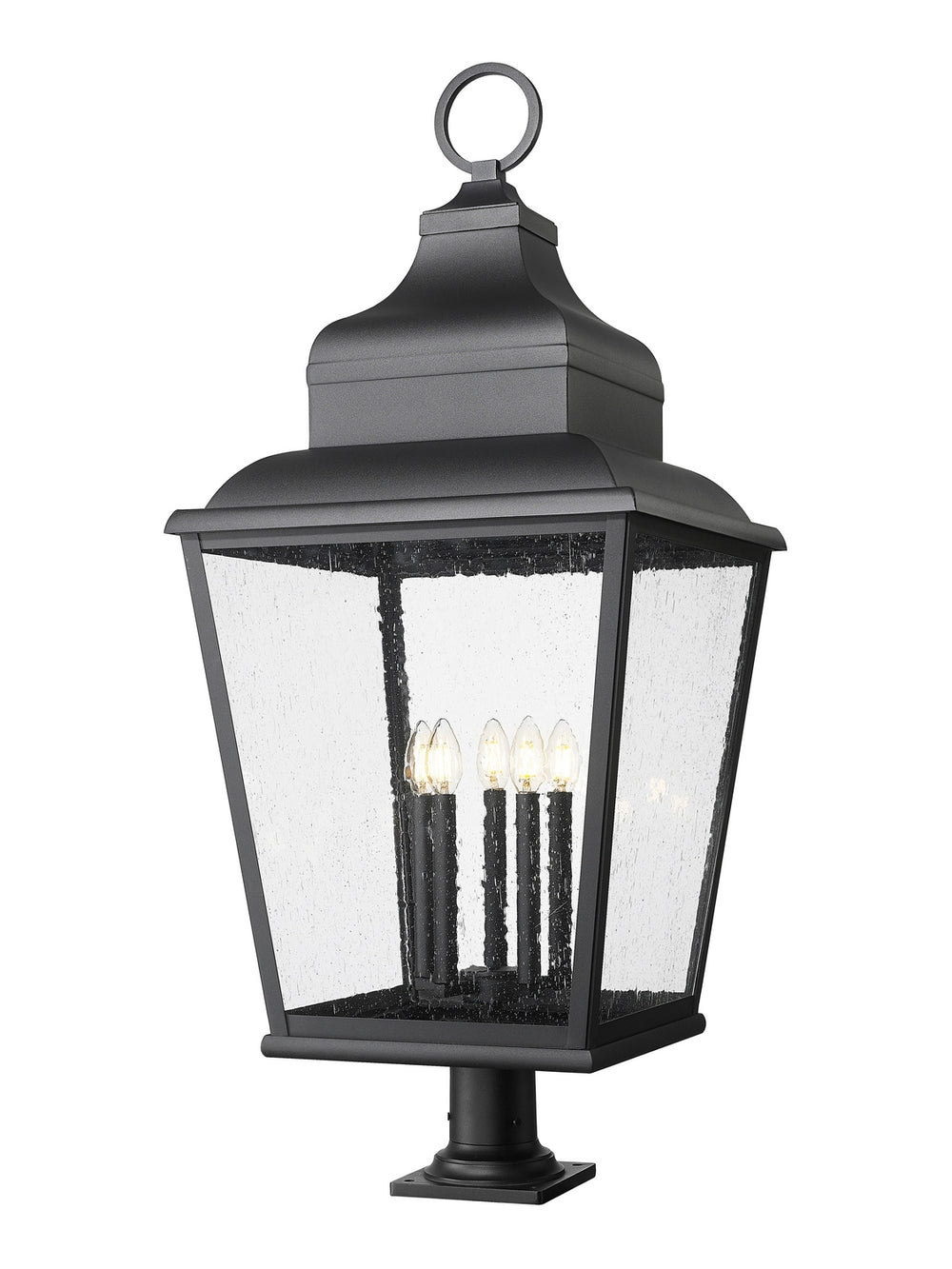 Z-Lite Canada - Five Light Outdoor Pier Mount - Raphael - Sand Black- Union Lighting Luminaires Decor