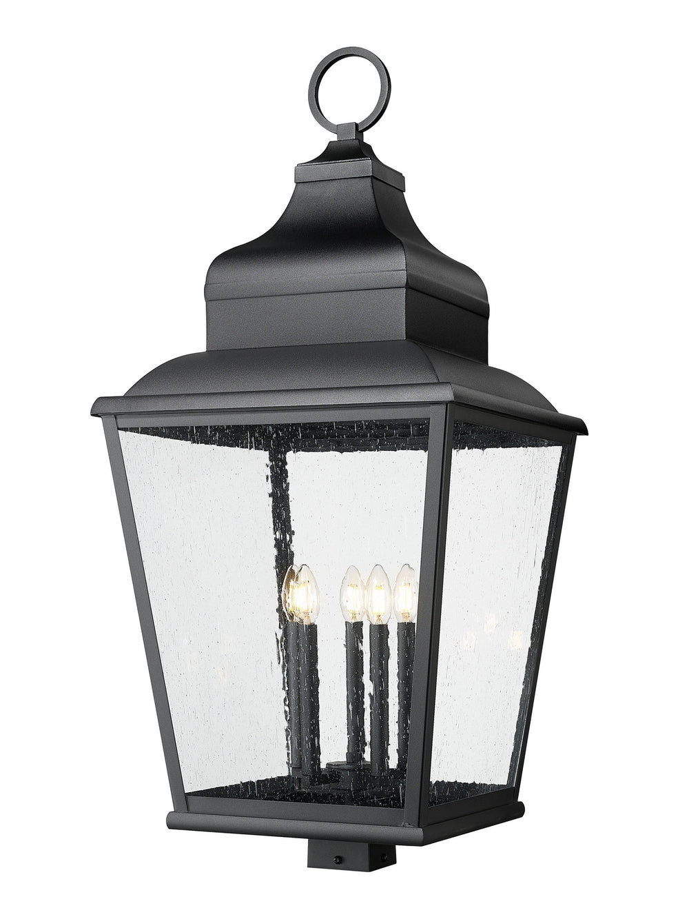 Z-Lite Canada - Five Light Outdoor Post Mount - Raphael - Sand Black- Union Lighting Luminaires Decor