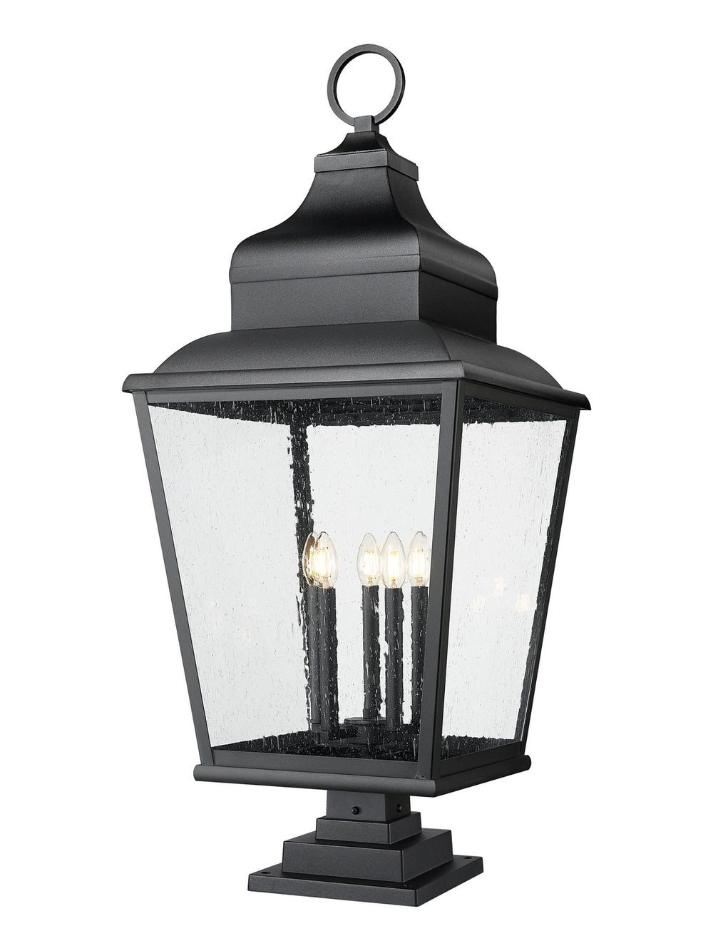 Z-Lite Canada - Five Light Outdoor Pier Mount - Raphael - Sand Black- Union Lighting Luminaires Decor