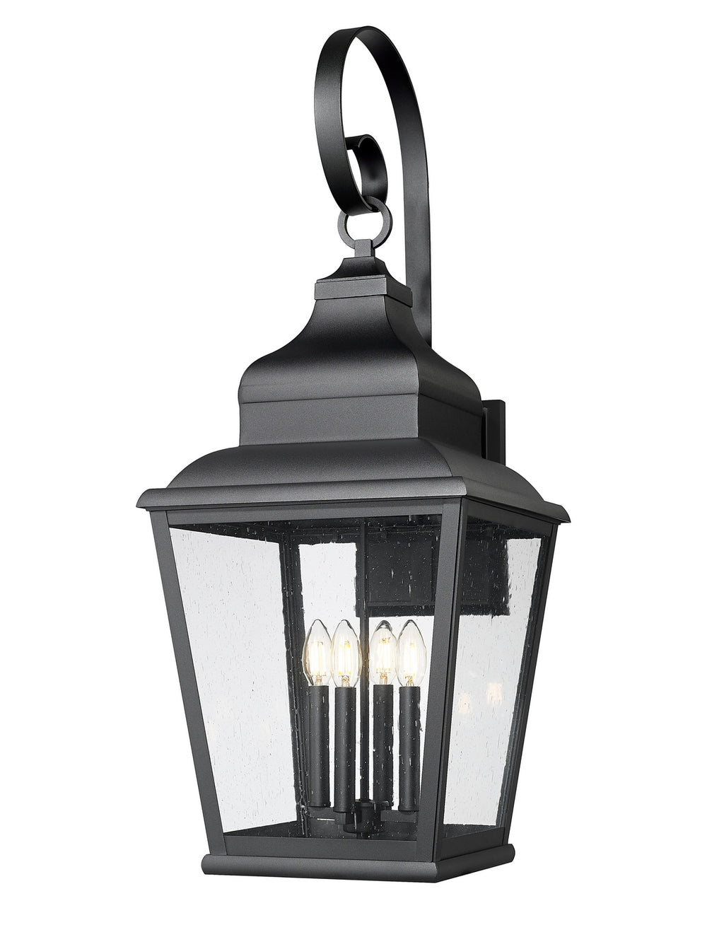 Z-Lite Canada - Four Light Outdoor Wall Mount - Raphael - Sand Black- Union Lighting Luminaires Decor