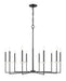 Z-Lite Canada - Ten Light Chandelier - Gaultier - Matte Black + Modern Gold- Union Lighting Luminaires Decor