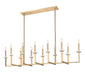 Z-Lite Canada - 12 Light Linear Chandelier - Gaultier - Modern Gold- Union Lighting Luminaires Decor