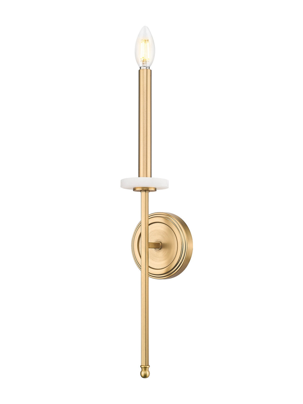 Z-Lite Canada - One Light Wall Sconce - Gaultier - Modern Gold- Union Lighting Luminaires Decor