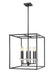 Z-Lite Canada - Six Light Chandelier - Gaultier - Matte Black + Modern Gold- Union Lighting Luminaires Decor