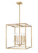 Z-Lite Canada - Six Light Chandelier - Gaultier - Modern Gold- Union Lighting Luminaires Decor
