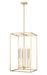 Z-Lite Canada - Six Light Chandelier - Gaultier - Modern Gold- Union Lighting Luminaires Decor