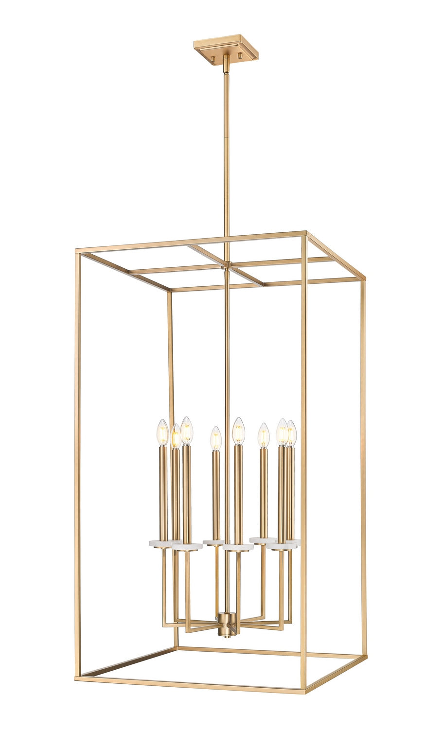 Z-Lite Canada - Eight Light Chandelier - Gaultier - Modern Gold- Union Lighting Luminaires Decor
