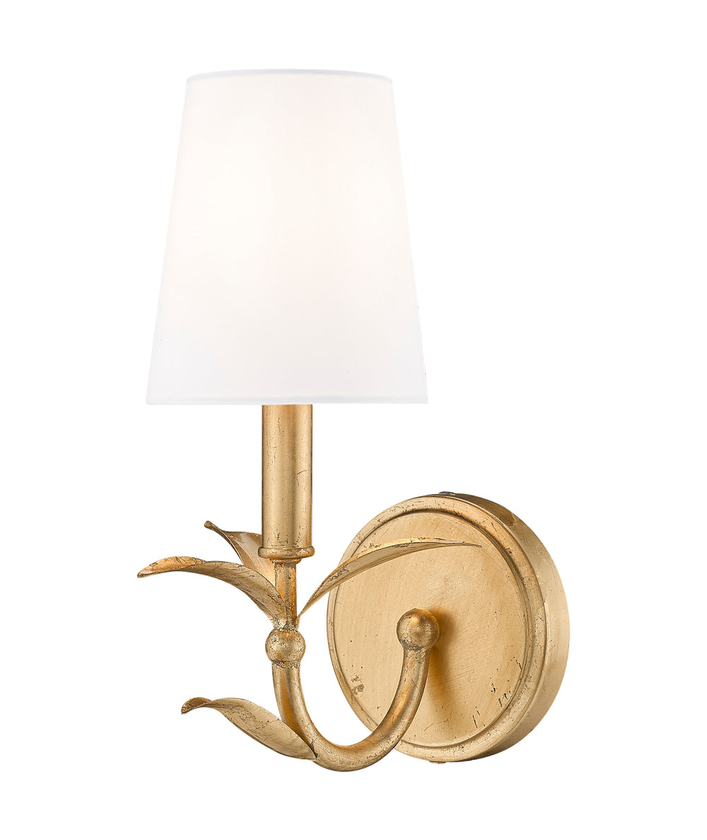 Z-Lite Canada - One Light Wall Sconce - Aslin - Gold Leaf- Union Lighting Luminaires Decor