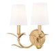 Z-Lite Canada - Two Light Wall Sconce - Aslin - Gold Leaf- Union Lighting Luminaires Decor