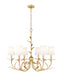 Z-Lite Canada - Six Light Chandelier - Aslin - Gold Leaf- Union Lighting Luminaires Decor