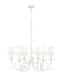 Z-Lite Canada - Six Light Chandelier - Aslin - Textured White- Union Lighting Luminaires Decor