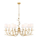 Z-Lite Canada - Eight Light Chandelier - Aslin - Gold Leaf- Union Lighting Luminaires Decor