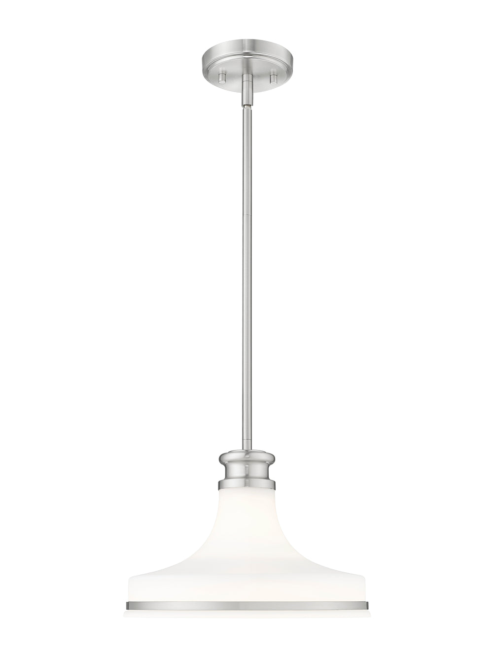 Z-Lite Canada - One Light Pendant - Reznor - Brushed Nickel- Union Lighting Luminaires Decor