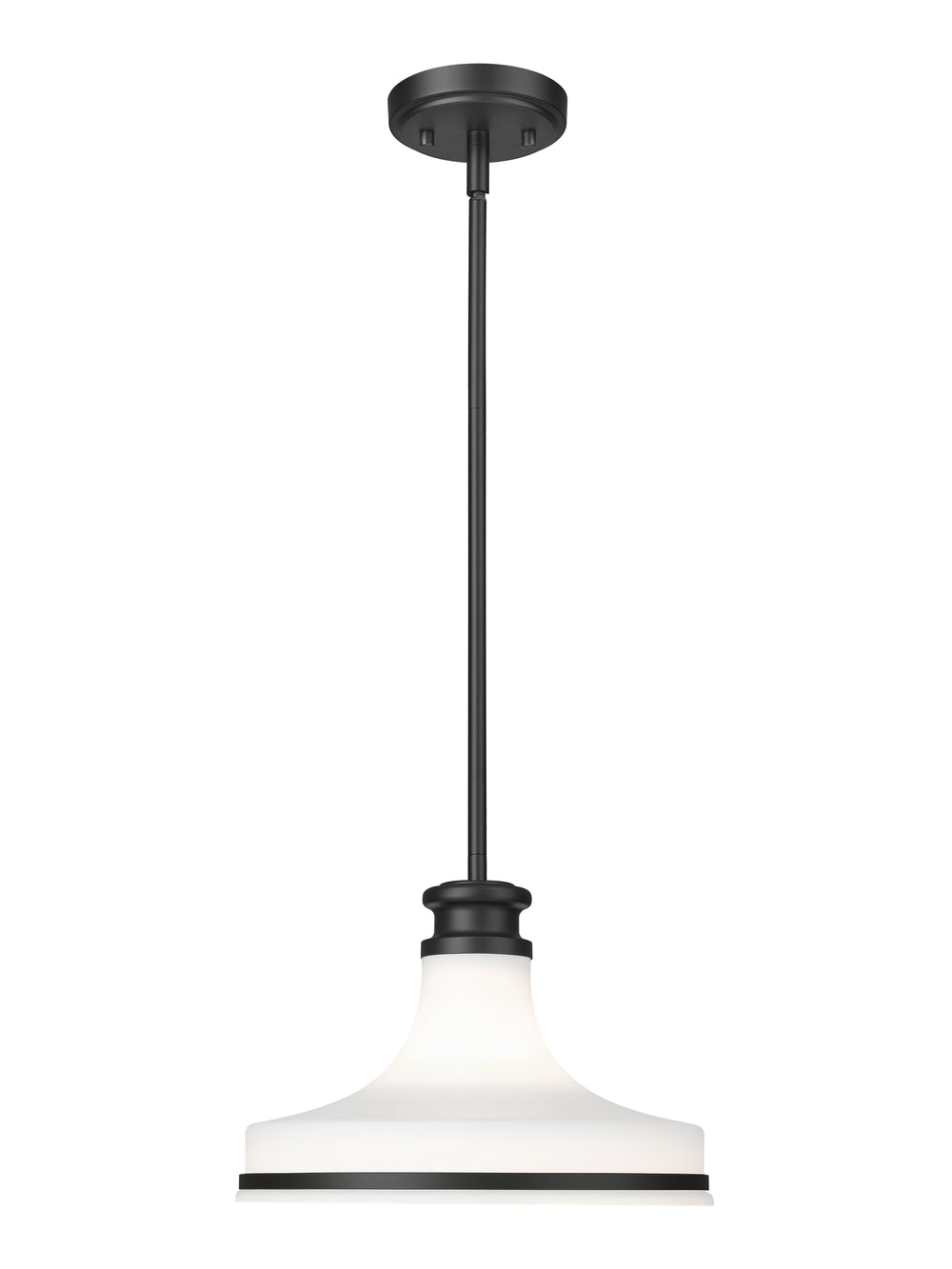 Z-Lite Canada - One Light Pendant - Reznor - Matte Black- Union Lighting Luminaires Decor