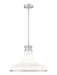 Z-Lite Canada - One Light Pendant - Reznor - Brushed Nickel- Union Lighting Luminaires Decor