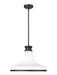 Z-Lite Canada - One Light Pendant - Reznor - Matte Black- Union Lighting Luminaires Decor
