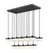 Z-Lite Canada - LED Linear Chandelier - Renaud - Matte Black- Union Lighting Luminaires Decor