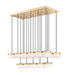 Z-Lite Canada - LED Linear Chandelier - Renaud - Modern Gold- Union Lighting Luminaires Decor