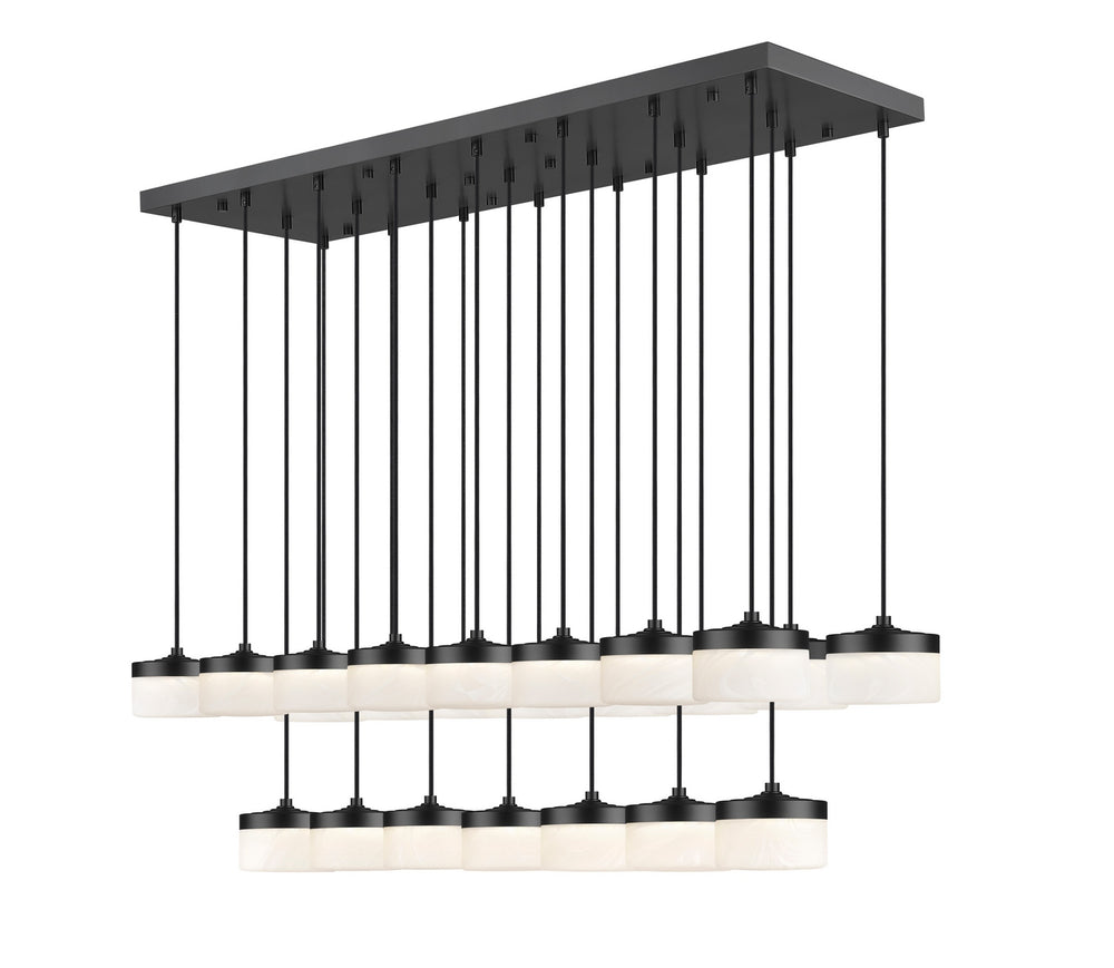 Z-Lite Canada - LED Linear Chandelier - Renaud - Matte Black- Union Lighting Luminaires Decor