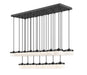 Z-Lite Canada - LED Linear Chandelier - Renaud - Matte Black- Union Lighting Luminaires Decor