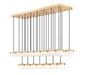 Z-Lite Canada - LED Linear Chandelier - Renaud - Modern Gold- Union Lighting Luminaires Decor