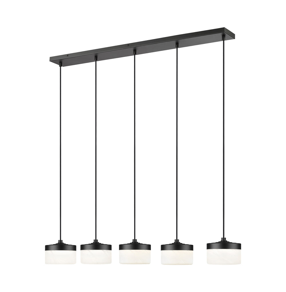 Z-Lite Canada - LED Linear Chandelier - Renaud - Matte Black- Union Lighting Luminaires Decor