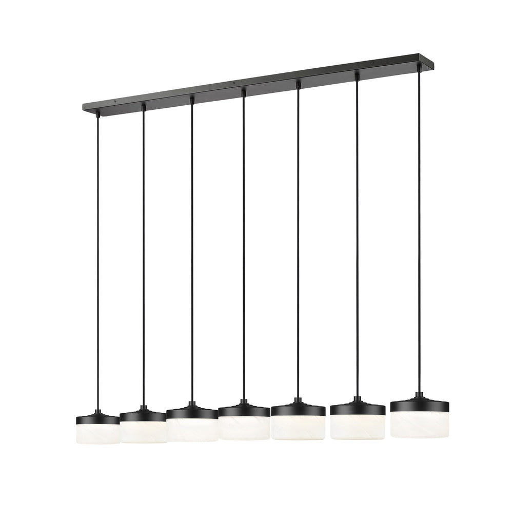 Z-Lite Canada - LED Linear Chandelier - Renaud - Matte Black- Union Lighting Luminaires Decor