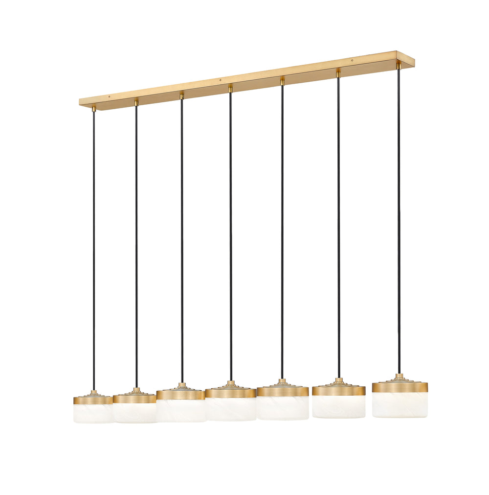 Z-Lite Canada - LED Linear Chandelier - Renaud - Modern Gold- Union Lighting Luminaires Decor