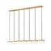 Z-Lite Canada - LED Linear Chandelier - Renaud - Modern Gold- Union Lighting Luminaires Decor