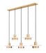 Z-Lite Canada - LED Linear Chandelier - Ludo - Matte White + Modern Gold- Union Lighting Luminaires Decor
