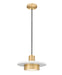 Z-Lite Canada - LED Pendant - Ludo - Matte White + Modern Gold- Union Lighting Luminaires Decor