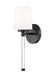 Z-Lite Canada - One Light Wall Sconce - Henri - Matte Black- Union Lighting Luminaires Decor