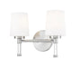 Z-Lite Canada - Two Light Vanity - Henri - Brushed Nickel- Union Lighting Luminaires Decor