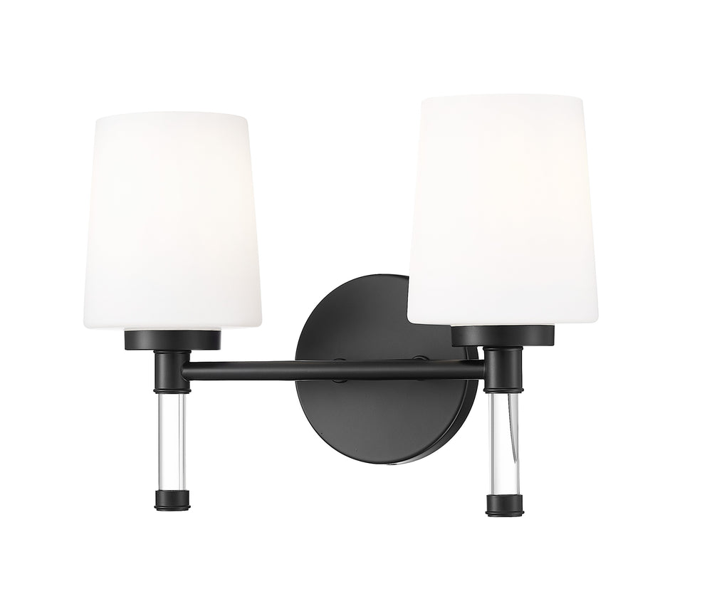 Z-Lite Canada - Two Light Vanity - Henri - Matte Black- Union Lighting Luminaires Decor
