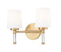 Z-Lite Canada - Two Light Vanity - Henri - Modern Gold- Union Lighting Luminaires Decor