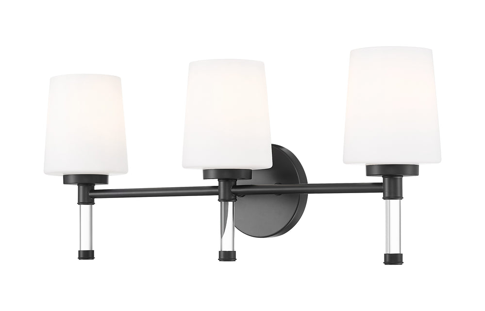 Z-Lite Canada - Three Light Vanity - Henri - Matte Black- Union Lighting Luminaires Decor