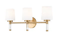Z-Lite Canada - Three Light Vanity - Henri - Modern Gold- Union Lighting Luminaires Decor