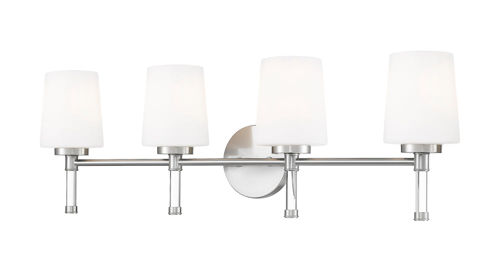 Z-Lite Canada - Four Light Vanity - Henri - Brushed Nickel- Union Lighting Luminaires Decor