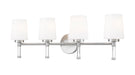Z-Lite Canada - Four Light Vanity - Henri - Brushed Nickel- Union Lighting Luminaires Decor