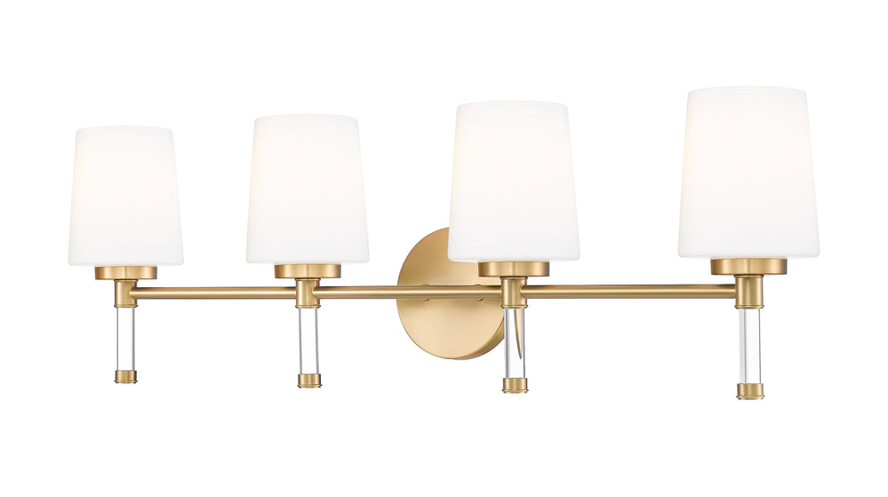 Z-Lite Canada - Four Light Vanity - Henri - Modern Gold- Union Lighting Luminaires Decor