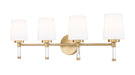 Z-Lite Canada - Four Light Vanity - Henri - Modern Gold- Union Lighting Luminaires Decor