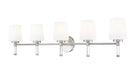 Z-Lite Canada - Five Light Vanity - Henri - Brushed Nickel- Union Lighting Luminaires Decor