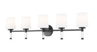 Z-Lite Canada - Five Light Vanity - Henri - Matte Black- Union Lighting Luminaires Decor