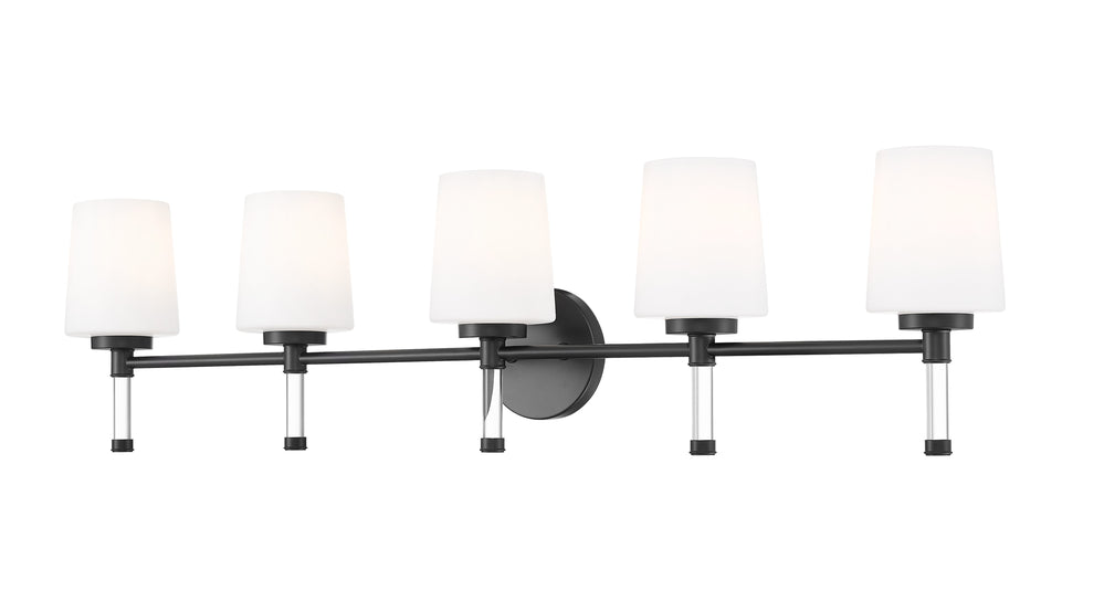 Z-Lite Canada - Five Light Vanity - Henri - Matte Black- Union Lighting Luminaires Decor